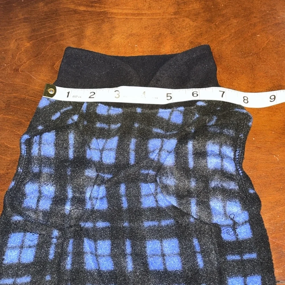 Born to Be Loved Large Dog K9 Fleece Pullover Vest Blue & Black (runs small)